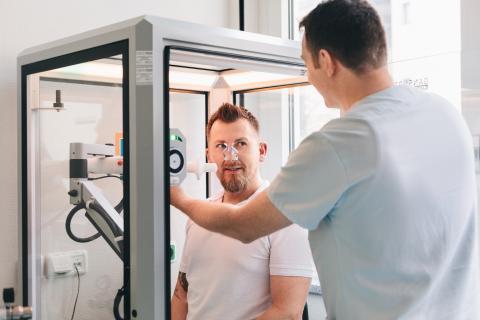 Sportmedizin Kammer zur Untersuchung