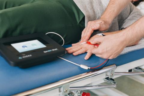 Sportmedizin Messung Patientenliege